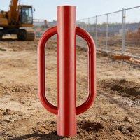 Ventryn 4.11in ID Fence Post Driver with Handles T Post Pounder for Garden in Red