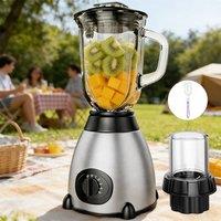 Ventryn 1.5L Blender Mixer Ice Crusher Smoothie Fruit Vegetable Juicer in Silver
