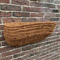 Havendro Preformed Coco Liner for Garden Wall Basket Trough Planter in Bronze