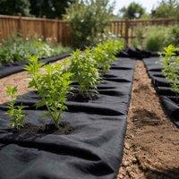 Berkfield Home Geotextile Membrane Black 1 x 10 m Polyester Fibre
