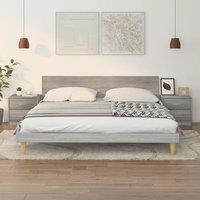 Berkfield Home Bedside Cabinets 2 pcs Grey Sonoma 40x30x40 cm Engineered Wood | Size: 40 x 30 x 40 cm