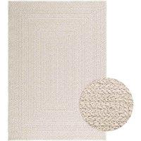 Berkfield Home Rug ZIZUR Cream 120x170 cm Jute Look Indoor & Outdoor | Size: Medium