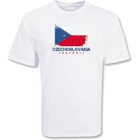 Czech Republic Men's Mens Football T-Shirt in White | Size: XL