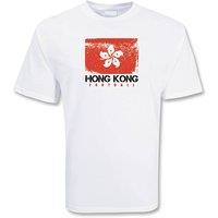 Hong Kong Men's Mens Football T-Shirt in White | Size: Small