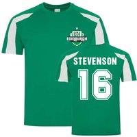 Hibernian FC Men's Mens Lewis Stevenson Hibs Sports Training Jersey in Green | Size: Medium