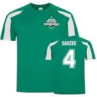 Hibernian FC Men's Mens Franck Sauzee Hibs Sports Training Jersey in Green | Size: Small