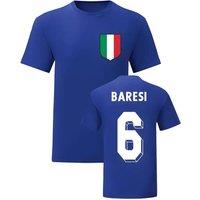 Italy Men's Mens Franco Baresi National Hero Tee'S in Blue | Size: 2XL