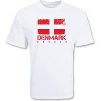 Denmark Men's Soccer T-Shirt in White | Size: Medium