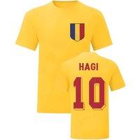 Romania Men's Mens Gheorghe Hagi National Hero Tee in Yellow | Size: XL