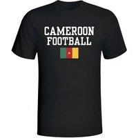 Cameroon Men's Mens Football T-Shirt in Black | Size: Large