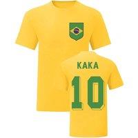 Brazil Men's Mens Kaka National Hero Tee'S in Yellow | Size: Small