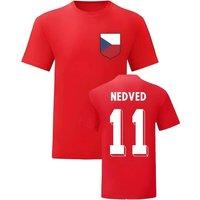 Czech Republic Men's Mens Pavel Nedved National Hero Tee'S in Red | Size: XL