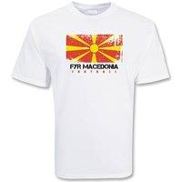 Macedonia Men's Mens Football T-Shirt in White | Size: 2XL