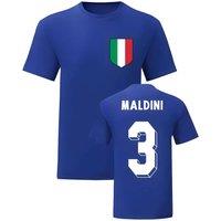 Italy Men's Mens Paolo Maldini National Hero Tee'S in Blue | Size: Large