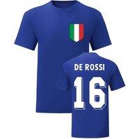 Italy Men's Mens Daniele De Rossi National Hero Tee'S in Blue | Size: Medium