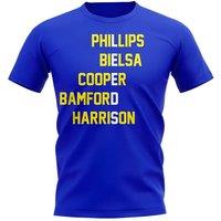 Leeds United FC Men's Mens Leeds Team T-Shirt in Blue | Size: Medium