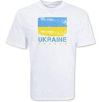 Ukraine Men's Mens Soccer T-Shirt in White | Size: Large