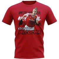 Arsenal FC Men's Mens Vivianne Miedema Graphic Player Tee in Red | Size: XL
