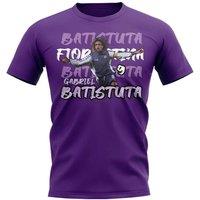 Fiorentina Men's Mens Gabriel Batistuta Graphic Player Tee in Purple | Size: Medium