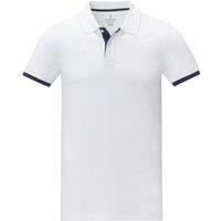Elevate Men's Morgan Short-Sleeved Polo Shirt in White | Size: 3XL