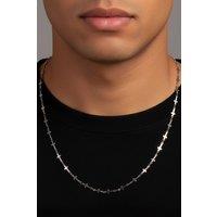 MUCHV Men's Silver Chain Necklace- 55cm