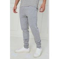 ELAINA FASHION Men's Grey Slim Fit Joggers - Tall in Light Grey | Size: Medium