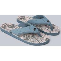 Animal Men's Jekyl All Over Printed Lightweight Flip Flop in Pale Green | Size: 13