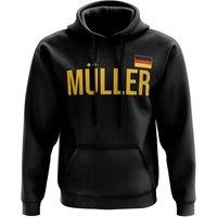 Germany Men's Mens Thomas Muller Name Hoody in Black | Size: 2XL