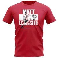 Southampton FC Men's Mens Matt Le Tissier Player Collage T-Shirt in Red | Size: 2XL