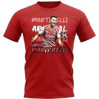 Arsenal FC Men's Mens Gabriel Martinelli Graphic Player Tee in Red | Size: 2XL