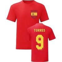 Spain Men's Mens Fernando Torres National Hero Tee in Red | Size: Small