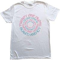 Twenty One Pilots Men's Cotton T-Shirt in White | Size: XL