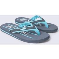 Animal Men's 'Jekyl' Soft Padded Lightweight Casual Slip On Pool Beach Flip-Flops in Light Blue | Size: 8