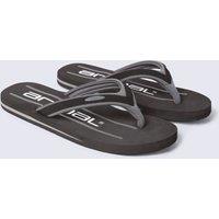 Animal Men's 'Jekyl' Soft Padded Lightweight Casual Slip On Pool Beach Flip-Flops in Grey | Size: 7