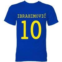 Sweden Men's Mens Zlatan Ibrahimovic Hero T-Shirt in Blue | Size: Medium