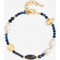 Jon Richard Women's Lapis & Pearl Beaded Bracelet in Blue