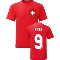 Switzerland Women's Womens Alexander Frei National Hero Tee in Red | Size: Large
