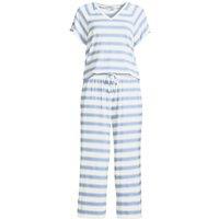 Lands' End Women's Cropped Cooling Pyjama Set in Blue | Size: 20