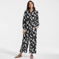 Lands' End Women's Creaseless Cropped Palazzo Trousers | Size: 14-16