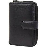 House of Leather Women's Womens Leather Purse Dublin in Black