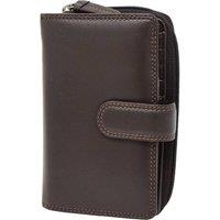 House of Leather Women's Womens Leather Purse Dublin in Brown