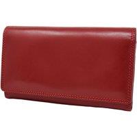 House of Leather Women's Womens Leather Long Purse Mary in Red
