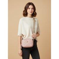 SVNX Women's Bee Embellished Camera Bag in Pink