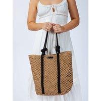 SVNX Women's Large Beach Tote Bag in Beige