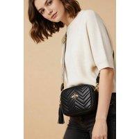 SVNX Women's Bee Embellished Camera Bag in Black