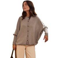 Celtic & Co Women's Fine Knit Merino Cardigan in Cream | Size: Small