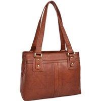 House of Leather Women's Womens Real Leather Shoulder Bag Bellevue in Brown
