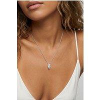 MUCHV Women's Marquise Stone Necklace in 14k Gold or Silver