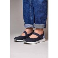Moshulu Women's 'Amara' Sports style ballerina trainer in Indigo | Size: 6