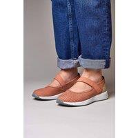 Moshulu Women's 'Amara' Sports style ballerina trainer in Pale Orange | Size: 6